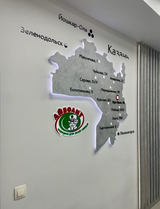 работа Комплексное оформление пространства сети медицинских центров «Айболит» 6